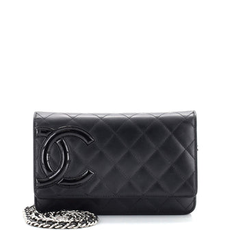 Chanel Cambon Wallet on Chain Quilted Leather