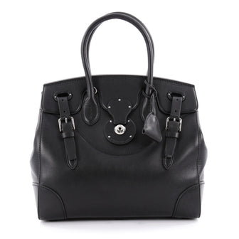 Ralph Lauren Collection Soft Ricky Handbag Leather 33 Black