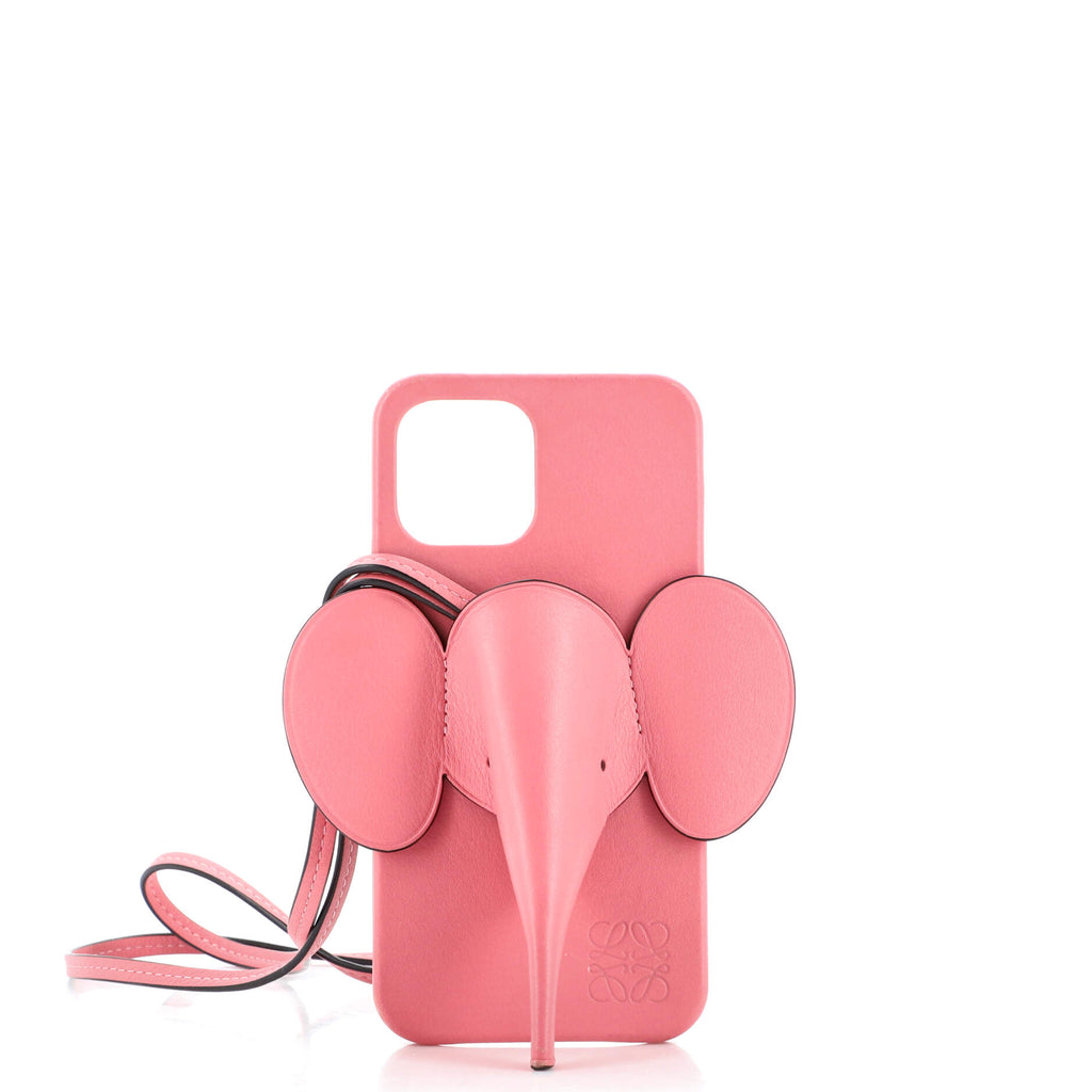 Loewe Elephant Lanyard Phone Case Leather iPhone 12 Pro Max 217035 Loewe Elephant Lanyard Phone Case Leather iPhone 12 Pro Max 217035