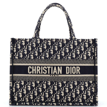 Christian Dior Book Tote Oblique Canvas Medium