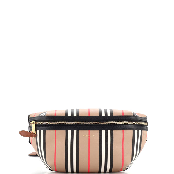 ウエストポーチ BURBERRY Icon Stripe Waist Bag 217062-