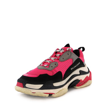 Balenciaga Women's Triple S Sneakers Fabric and Mesh with Faux Leather