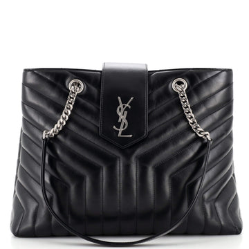 Saint Laurent LouLou Tote Matelasse Chevron Leather Large