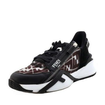 Fendi Flow Sneakers Vertigo Zucca Nylon and Suede