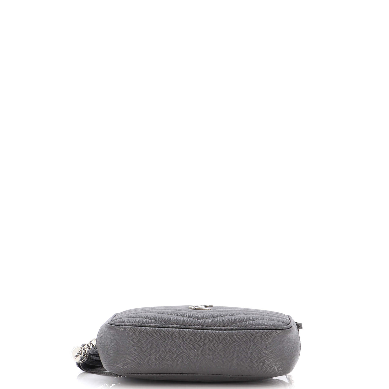 Saint Laurent Lou Camera Bag Matelasse Chevron Leather Mini Gray 2171011