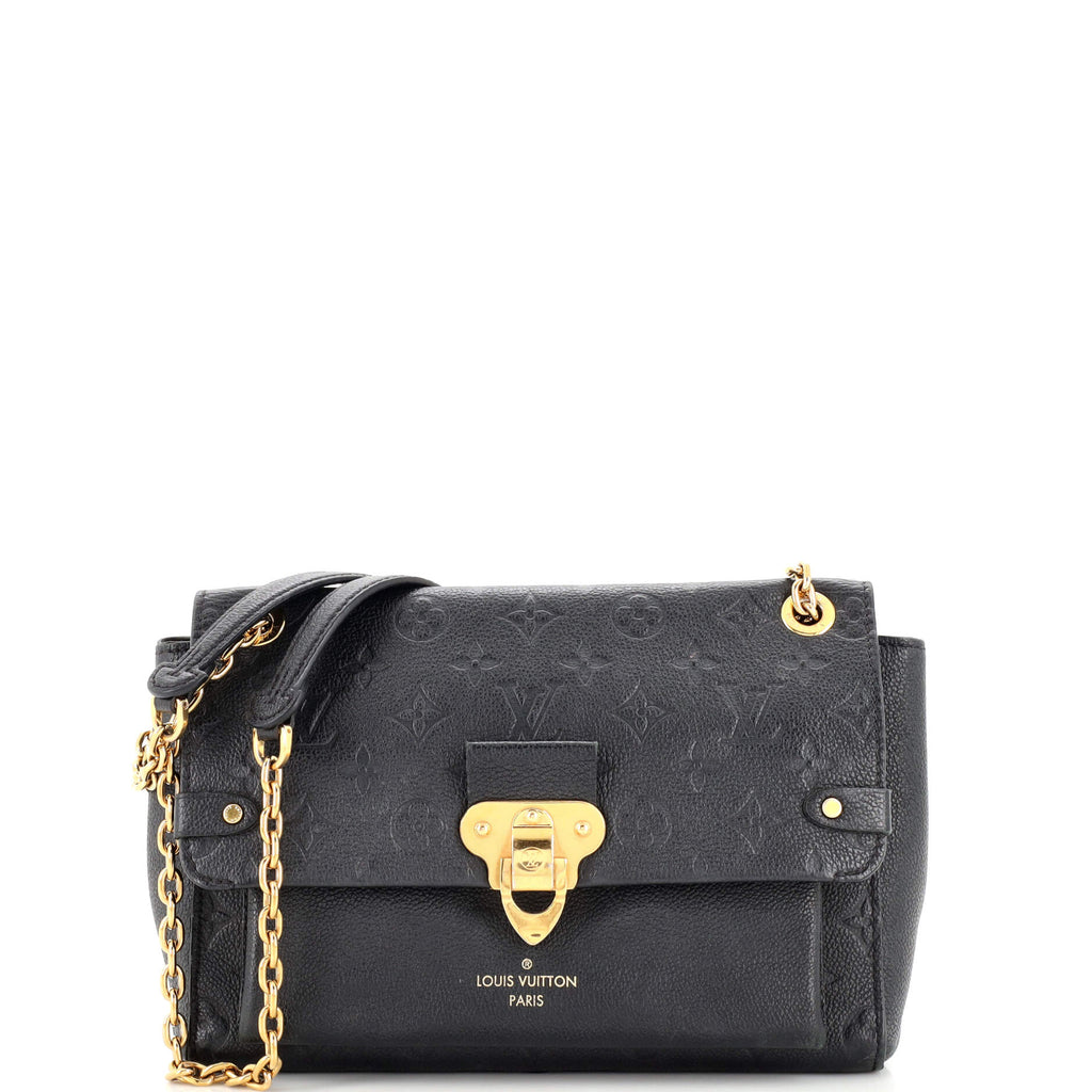 Louis+Vuitton+Vavin+Shoulder+Bag+PM+Black+Leather for sale online