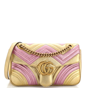 Gucci GG Marmont Flap Bag Matelasse Leather Small