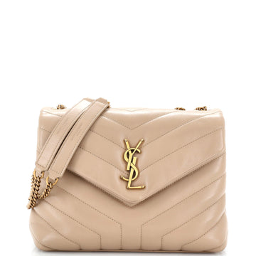 Saint Laurent Loulou Shoulder Bag Matelasse Chevron Leather Small
