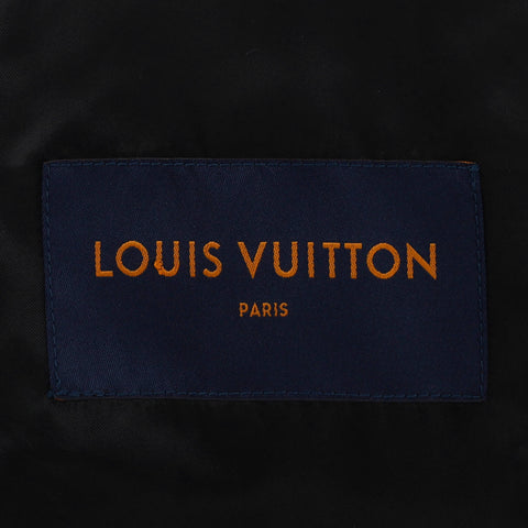 Louis Vuitton Men's Moto Jacket Monogram Shadow Leather Black 21714621