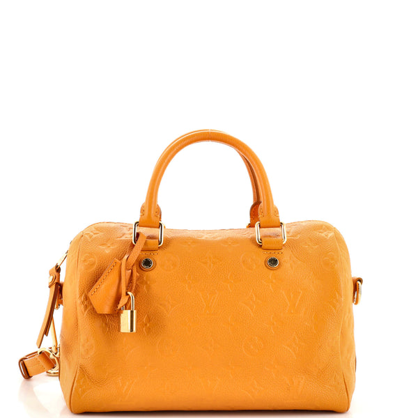 Louis Vuitton, Bags, Louis Vuitton Speedy Bandouliere Bag Monogram Empreinte  Leather 25 Yellow