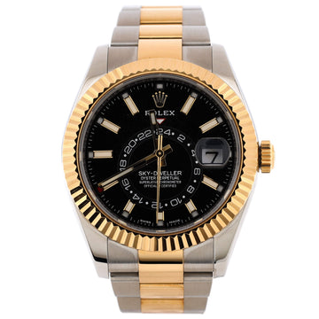 Rolex Sky-Dweller Oyster Perpetual Chronometer Automatic Watch Stainless Steel and Yellow Gold 42