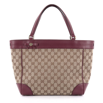 Gucci Mayfair Tote GG Canvas Wide Brown 2171701