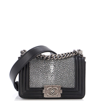 Chanel Boy Flap Bag Stingray Mini