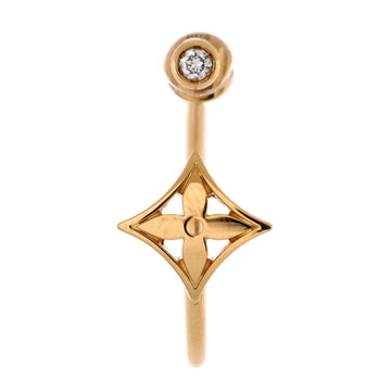 Louis Vuitton Idylle Blossom Single Hoop Earring Earrings 18K Yellow Gold with Diamond