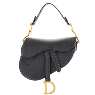 Christian Dior Saddle Handbag Leather Mini