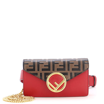 Fendi F is Fendi Convertible Belt Bag Leather with Zucca Embossed Detail
