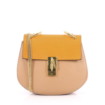 Chloe Drew Crossbody Bag Leather Small Orange 2172801
