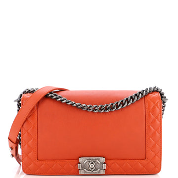 Chanel Reverso Boy Flap Bag Calfskin Old Medium