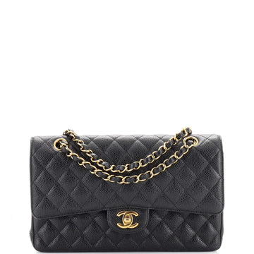 Chanel Classic Double Flap Bag Quilted Caviar Medium