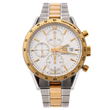 Tag Heuer Carrera Calibre 16 Chronograph Automatic Watch Stainless Steel and Yellow Gold 41