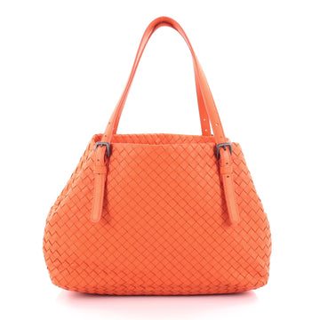 Bottega Veneta A-Shape Tote Intrecciato Nappa Medium Orange 2173701