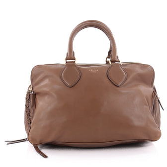 Celine Triptyque Handbag Smooth Leather Medium Brown 2173704