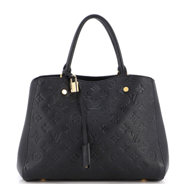 Louis Vuitton Montaigne Handbag Monogram Empreinte Leather MM