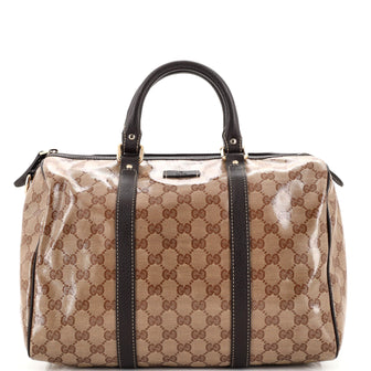 Gucci Joy Boston Bag (Outlet) GG Coated Canvas Medium
