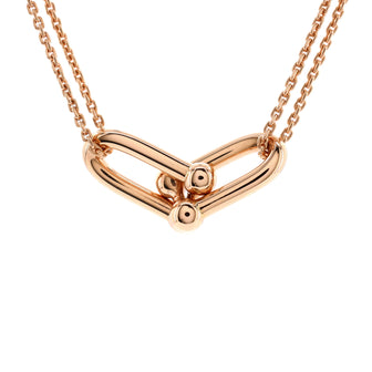 Tiffany & Co. HardWear Double Link Pendant Necklace 18K Rose Gold
