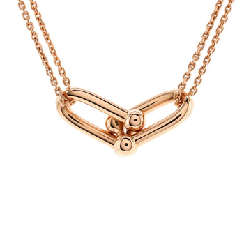 Tiffany & Co. HardWear Double Link Pendant Necklace 18K Rose Gold