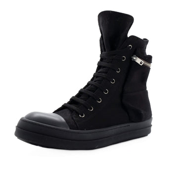 Rick Owens Men's DRKSHDW Cargo Ramones High-Top Sneakers Canvas