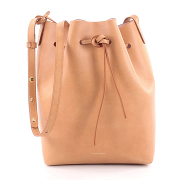 Mansur Gavriel Bucket Bag Leather Large Brown 2174304