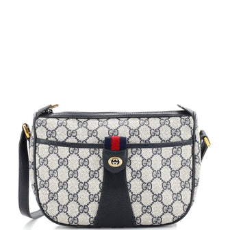Gucci Vintage Web Crossbody Bag GG Coated Canvas Small