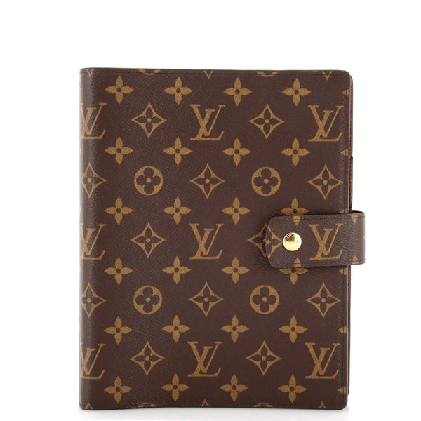 Louis Vuitton Agenda Cover Small Ring Monogram Brown in Canvas