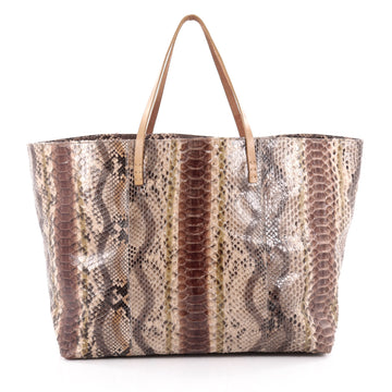 Fendi Matrioska Tote Python Large Brown 2174603