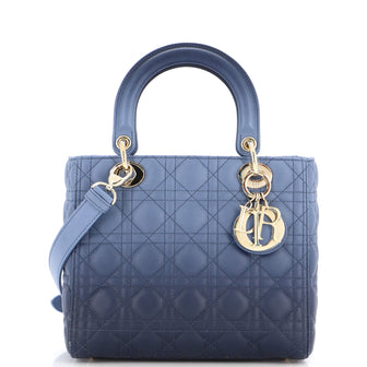 Christian Dior Lady Dior Bag Cannage Quilt Gradient Lambskin Medium