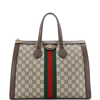 Gucci Ophidia Top Handle Tote GG Coated Canvas Medium