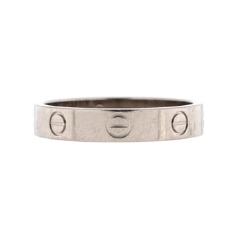 Cartier Love Wedding Band Ring 18K White Gold