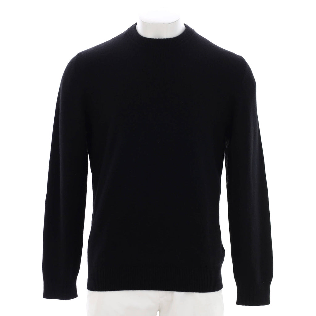 Louis Vuitton Men's Half And Half Monogram Crewneck Sweater Cashmere Blend  Black 2175621