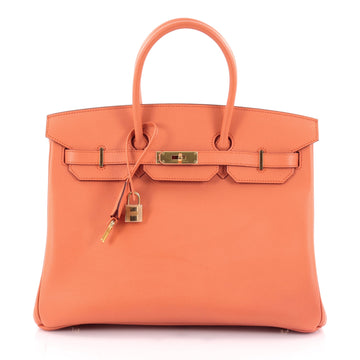 Hermes Birkin Handbag Orange Epsom with Gold Hardware 35 2175701