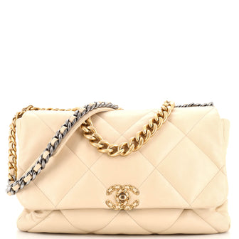 Chanel 19 Flap Bag Quilted Leather Maxi