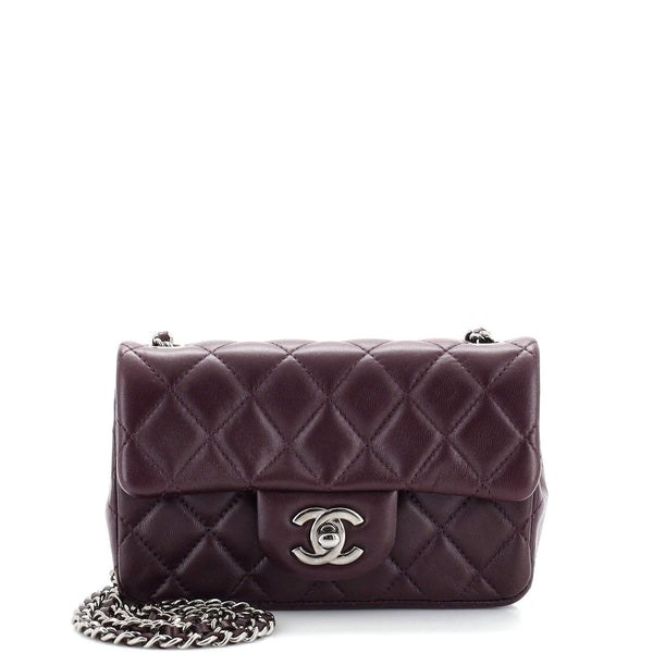 Chanel Purple Quilted Lambskin Mini Classic Single Flap Bag Silver  Hardware, 2020 Available For Immediate Sale At Sotheby's