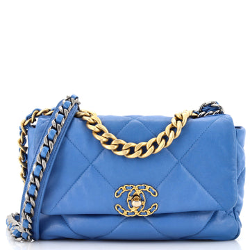 Chanel 19 Flap Bag Quilted Leather Medium