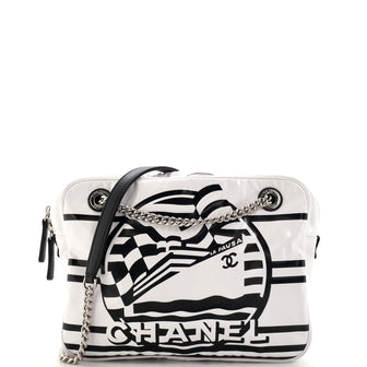 Chanel La Pausa Bay Camera Case Bag Printed Vinyl Small
