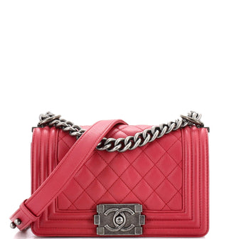 Chanel Boy Flap Bag Quilted Lambskin Small