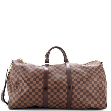 Louis Vuitton Keepall Bandouliere Bag Damier 55