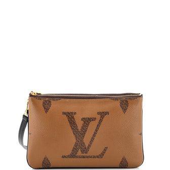 Louis Vuitton Double Zip Pochette Reverse Monogram Giant