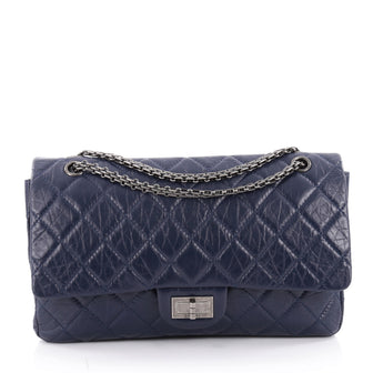 Chanel Reissue 2.55 Handbag Quilted Aged Calfskin 227 Purple