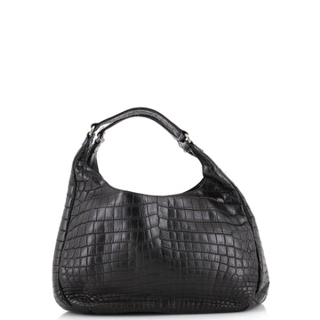 Bottega Veneta Campana Hobo Crocodile Large