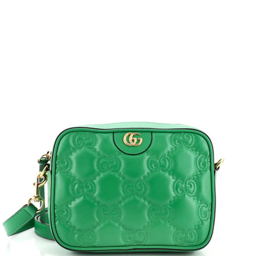Gucci Zip Camera Bag GG Matelasse Leather Small